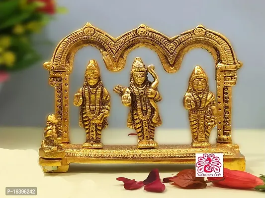 Designer Lord Ram Darbar Idol Statue For Home Office And Temple Decorative Showpiece - 12 Cm-thumb0