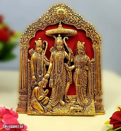 Designer Designer Lord Ram Darbar Idol Wall Hanging Showpiece - Table Top Statue Decorative Showpiece - 25 Cm