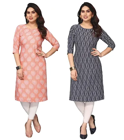 Beautiful Crepe Kurta For Women Pack Of 2