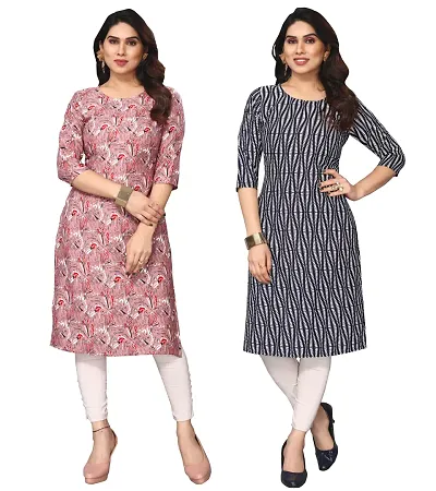 Beautiful Crepe Kurta For Women Pack Of 2