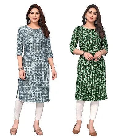 Trendy Straight Crepe Kurta Combo For Women