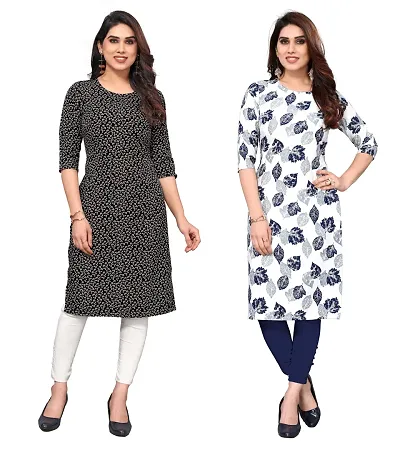 Trendy Straight Crepe Kurta Combo For Women