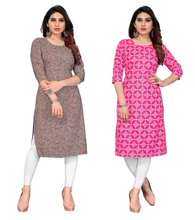 Rayna Printed Crepe Kurti Combo