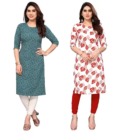 Trendy Straight Crepe Kurta Combo For Women