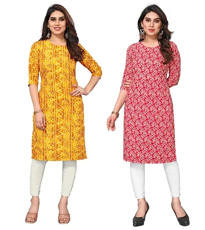 Trendy Straight Crepe Kurta Combo For Women