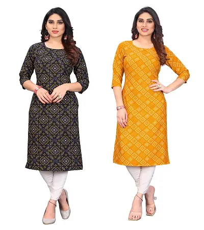 Rayna Bandhani Print Kurti 