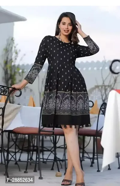 Stylish Rayon Printed Kurta For Women