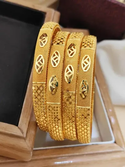 Elegant Brass Bangles For Women-4 Pieces