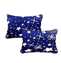 K K Star Printed Double Bed Bedsheet With Pillow Cover-thumb2