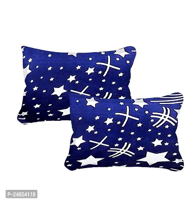 K K Star Printed Double Bed Bedsheet With Pillow Cover-thumb3