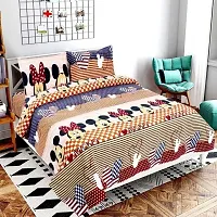 Classic Printed Double Bedsheet with Pillow Cover-thumb4