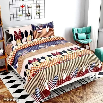Classic Printed Double Bedsheet with Pillow Cover-thumb5