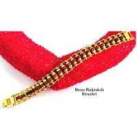 Stylish Rukraksha Brass Bracelet Foldover Golden 21 Cm Length (Set of 1)-thumb2