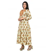 Stylish Cotton Printed Gown For Women-thumb2