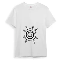 Wear Thoughts Naruto Sign White White Half Sleeve Printed T-Shirt for Men and Women-thumb1