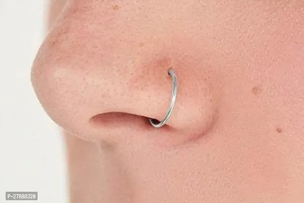 Nose Ring Hoop Cartilage Septum,Silver 925 Sterling Nosh Ring Septum Simple Style-thumb4