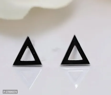 Dainty Triangle Earrings/Geometric Studs/Minimal Earrings-thumb3