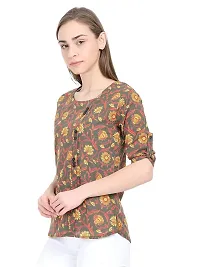 Anona Women's Printed Pure Cotton Top 3/4 Sleeve-thumb2