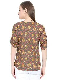 Anona Women's Printed Pure Cotton Top 3/4 Sleeve-thumb4