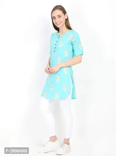 Anona Women's Printed Pure Cotton Kurti-thumb3