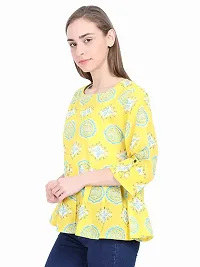 Anona Women's Printed Pure Cotton Top 3/4 Sleeve-thumb2