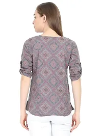 Anona Women's Printed Pure Cotton Top 3/4 Sleeve-thumb4