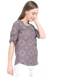 Anona Women's Printed Pure Cotton Top 3/4 Sleeve-thumb3