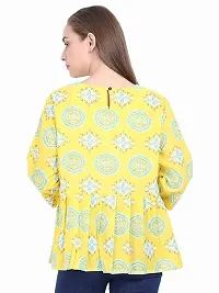 Anona Women's Printed Pure Cotton Top 3/4 Sleeve-thumb4