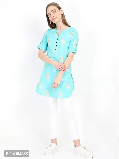 Anona Women's Printed Pure Cotton Kurti-thumb2