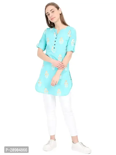 Anona Women's Printed Pure Cotton Kurti-thumb0