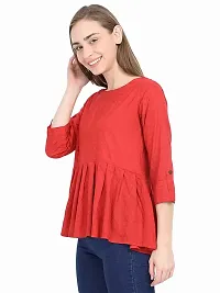 Anona Women's Printed Pure Cotton Top 3/4 Sleeve-thumb2