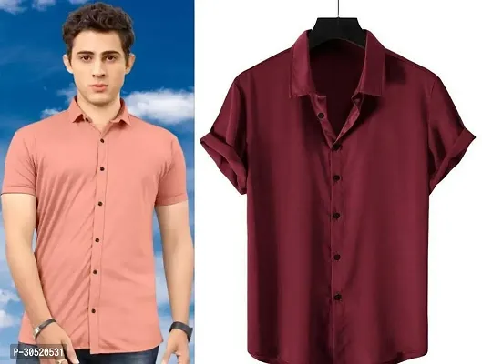 Reliable Cotton Casual Shirts For Men Pack Of 2-thumb0