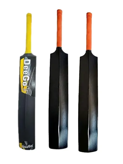 Heavy Duty Plastic Cricket Bat Full Size 34 X 4.5 inches Premium Bat for All Age Groups Kids Boys Girls Adult