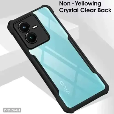 filbayhub Back Cover for Vivo Y22 blackTransparent Black Transparent Camera Bump Protector-thumb3