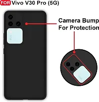 filbay Back Cover for Vivo V30 Pro 5G Black Camera Bump Protector-thumb2