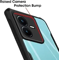 filbayhub Back Cover for Vivo Y22 blackTransparent Black Transparent Camera Bump Protector-thumb1