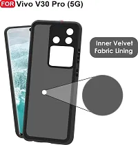 filbay Back Cover for Vivo V30 Pro 5G Black Camera Bump Protector-thumb3