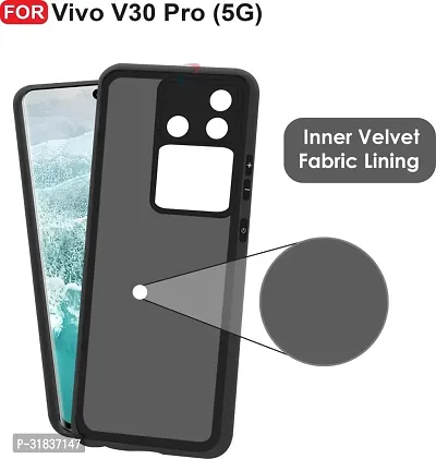 filbay Back Cover for Vivo V30 Pro 5G Black Camera Bump Protector-thumb4