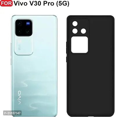 filbay Back Cover for Vivo V30 Pro 5G Black Camera Bump Protector-thumb2