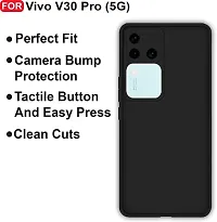 filbay Back Cover for Vivo V30 Pro 5G Black Camera Bump Protector-thumb4