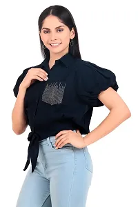 Trendy and Stylish Shirt for Women and Girls in Navy Blue Color-thumb4