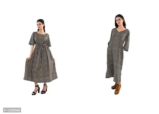 Pretty Sensational Cotton Printed Dresses For Women- Pack Of 2