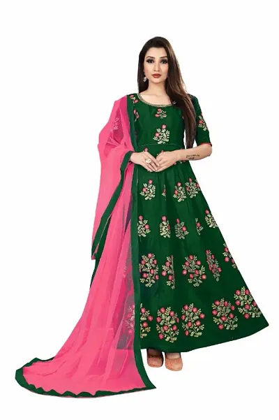 Hot Selling Taffeta Silk Ethnic Gowns 