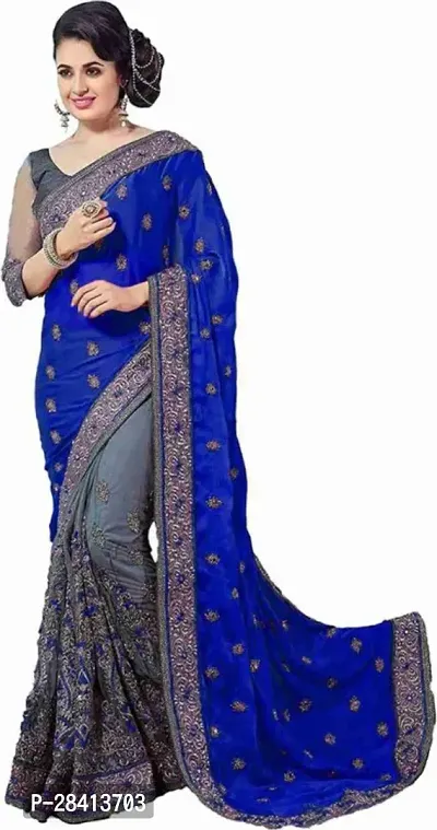 Embroidered Bollywood Net Saree-thumb0