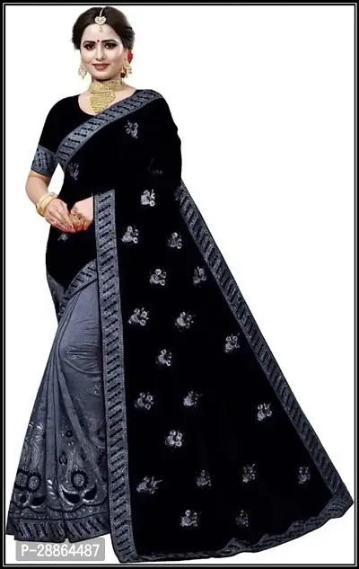 VISENA FAB  Embroidered Bollywood Art Silk Saree-thumb0