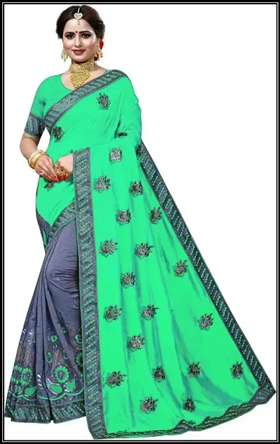 Stylish Georgette Saree With Blouse Piece For Women