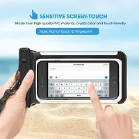 KOPILA Universal Waterproof Smartphone Protective Pouch for Pool, Beach for All Smartphones 7 Inches (Set of-1,White)-thumb3