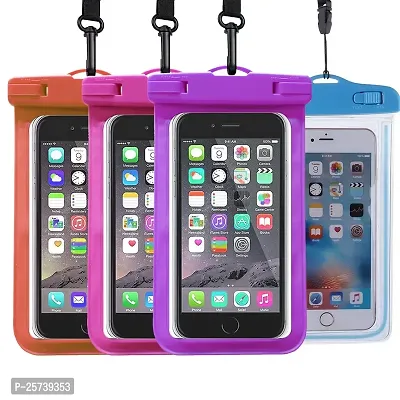 KOPILA Waterproof Cover case Mobile Pouch for 7 inch All Smart Phone(Orange+Pink+Purple+SkyBlue) Set of-4-thumb5