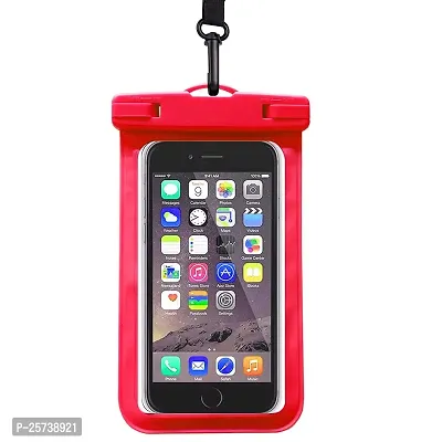 KOPILA Universal Waterproof Smartphone Protective Pouch for Pool, Beach for All Smartphones 7 Inches (Set of-1,Red)