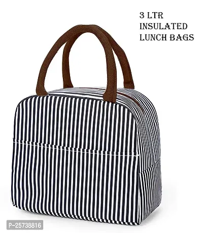Insulated Lunch Box Bag Leakproof Lunch Bag for Kids Men Women, Durable Thermal Lunch Pail for School Work Office (3L, Blackwhite)-thumb3